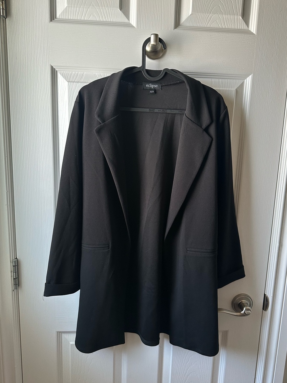 Eclipse Black Oversized Women's Blazer Jacket